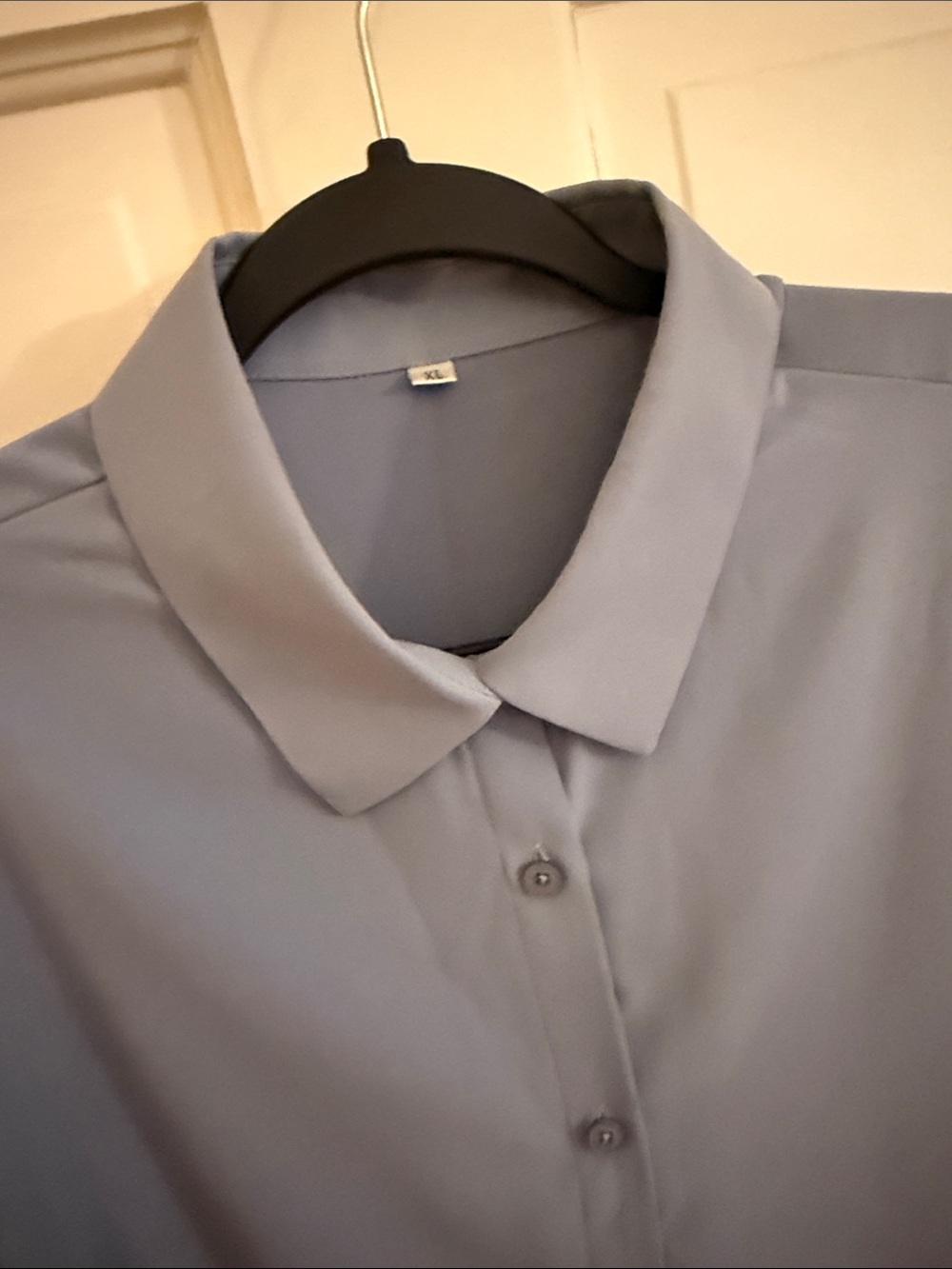 Ladies pale blue ling sleeve blouse. Smart casual size XL
